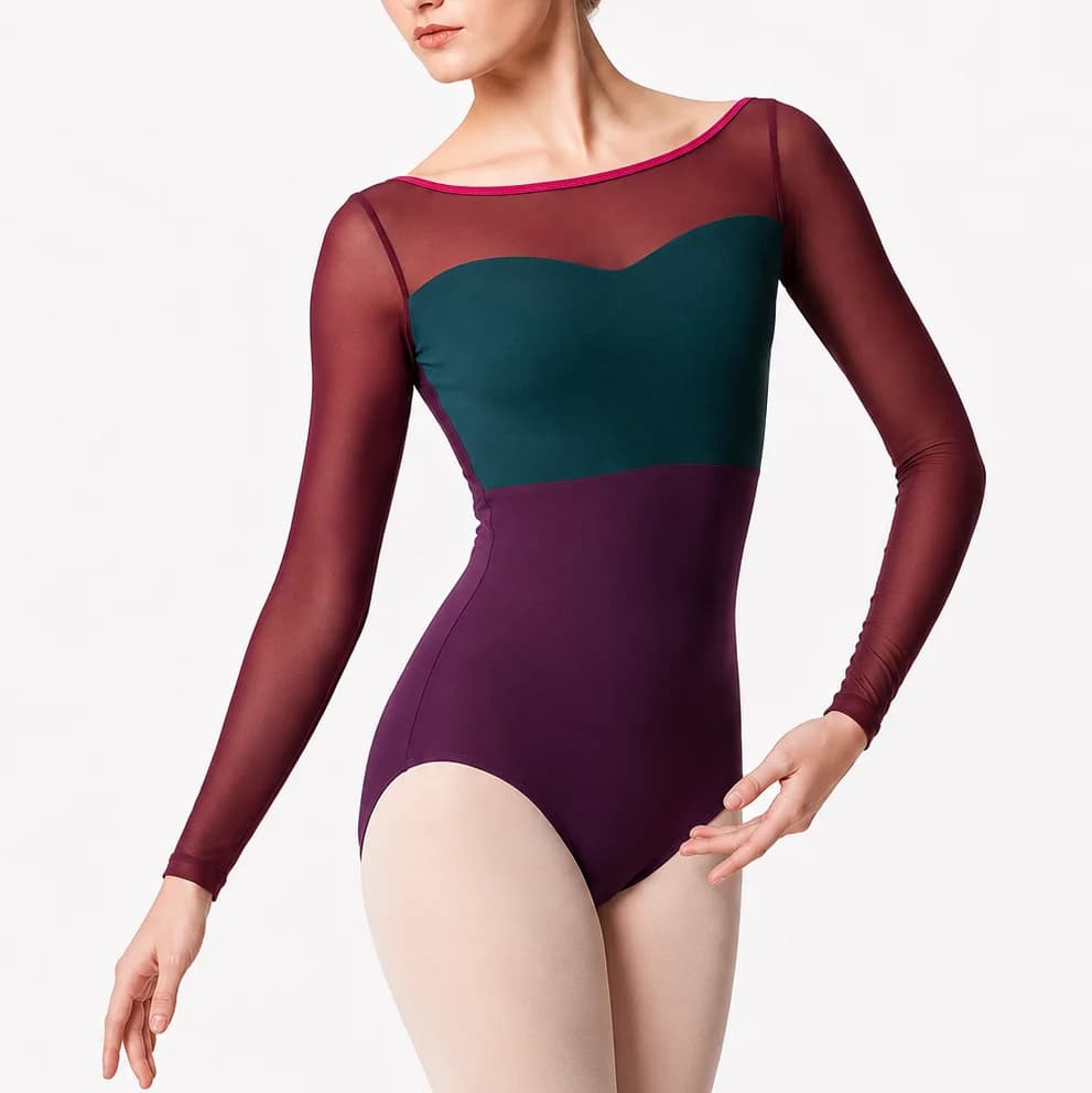 Floral custom leotard print option