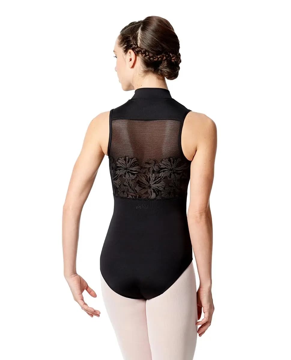 Halter Zip Front Leotard Ximena