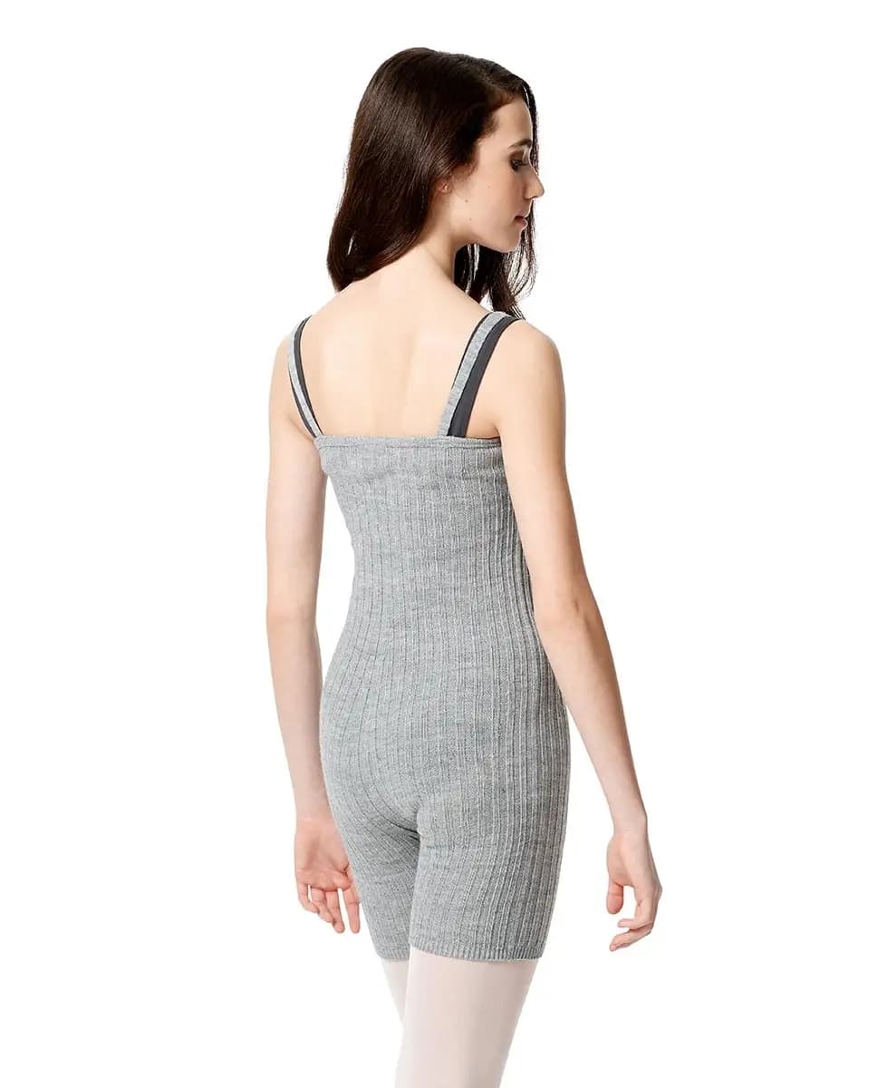 Knitted Rib  Camisole Warm Up Biketard