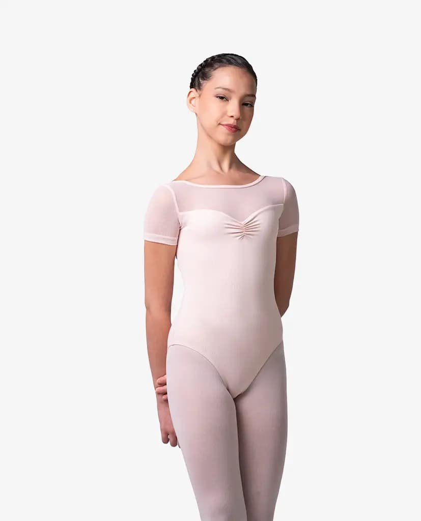 Girls Short Sleeve Dance Leotard Josie