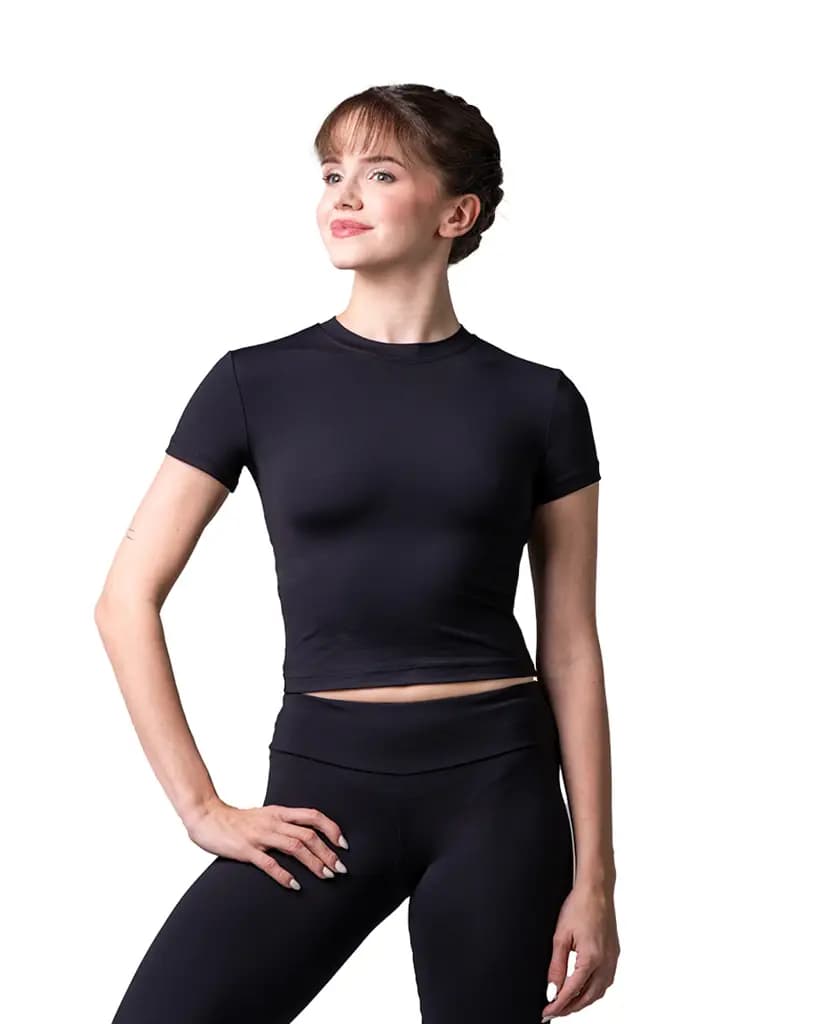 Tight Short Sleeve Dance T-shirt Briana