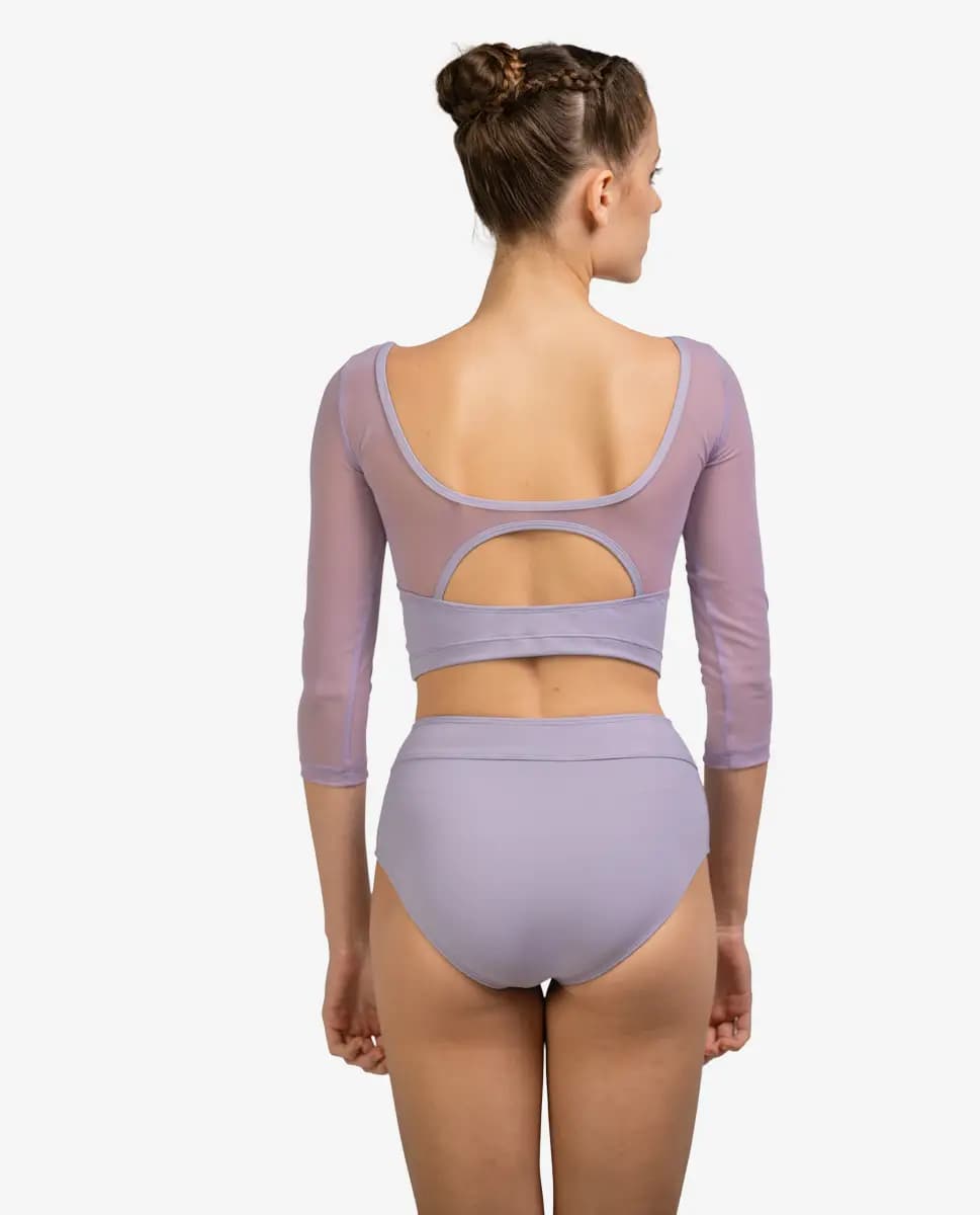 Lulli 3/4 Sleeve Crop Top Enedina