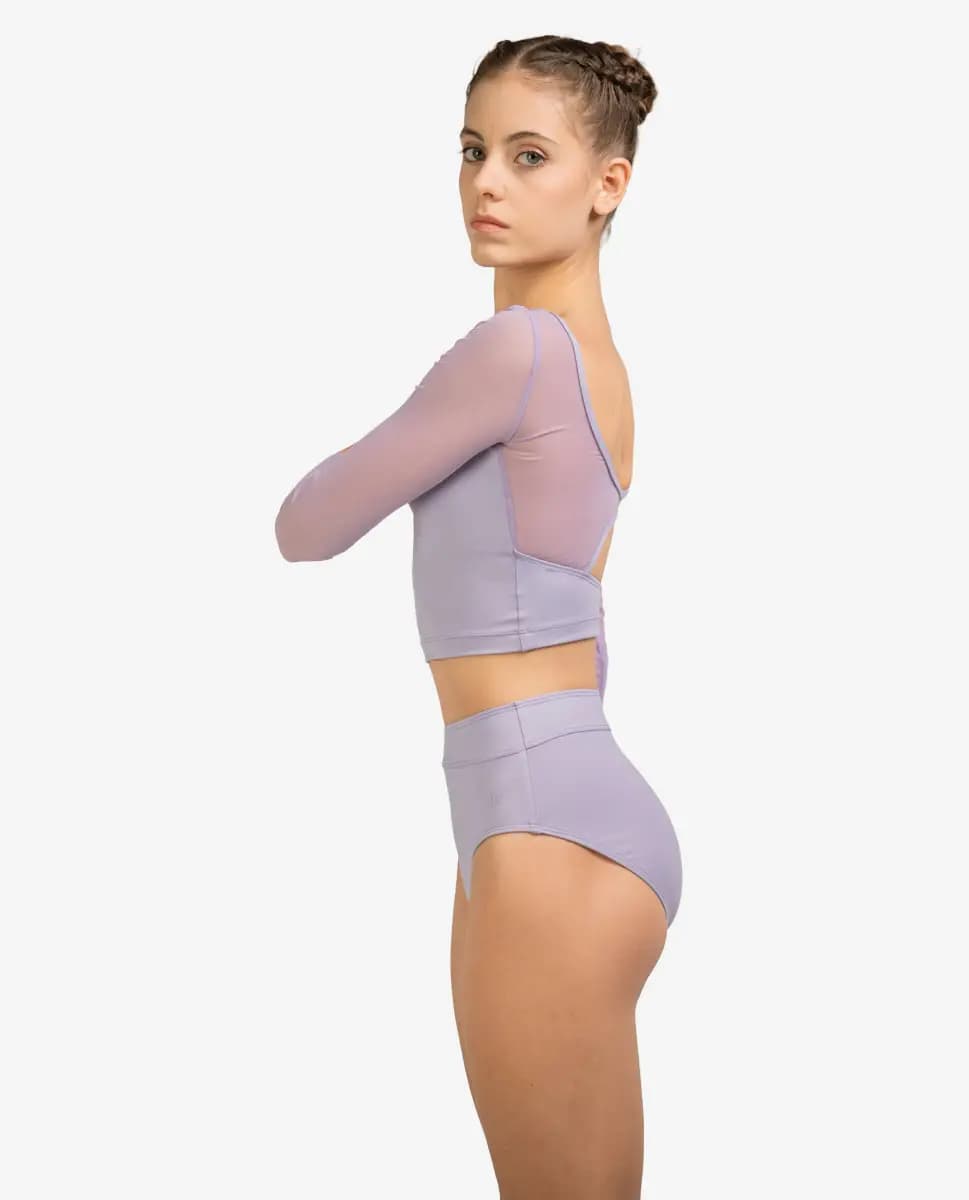 Lulli 3/4 Sleeve Crop Top Enedina