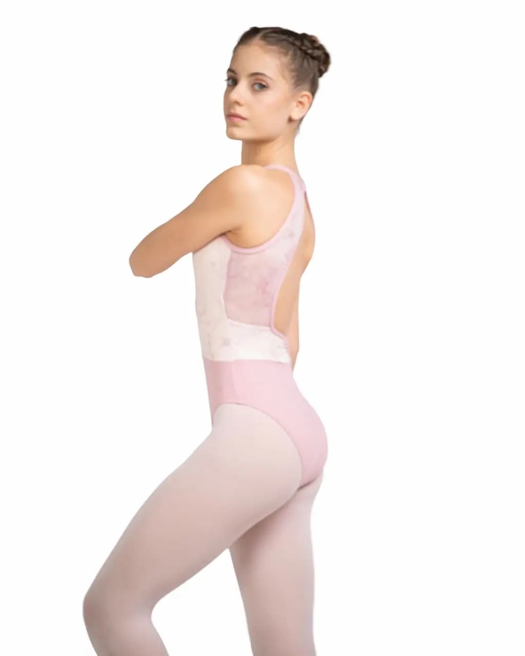 High Neck Halter Secret Garden Leotard Ada