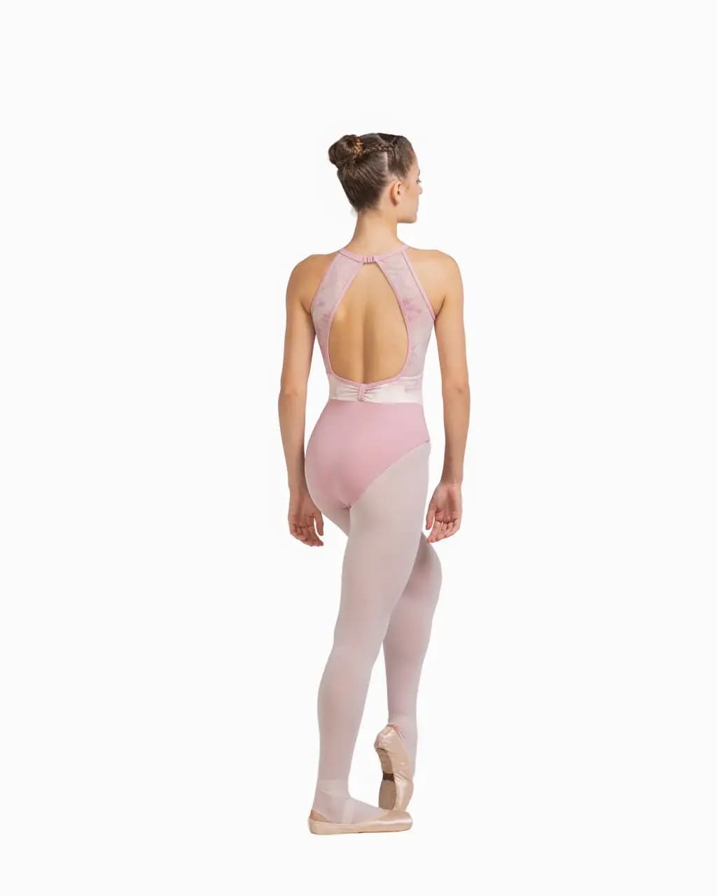 High Neck Halter Secret Garden Leotard Ada