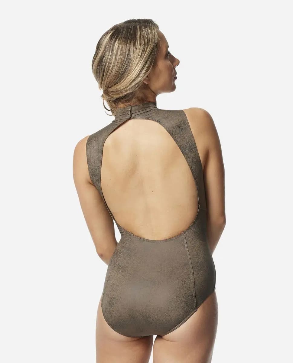 Mock Neck Leotard Arlette