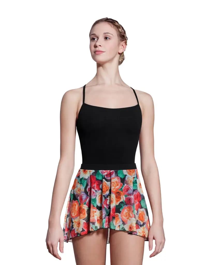 Rose Print Wrap Dance Skirt Allison