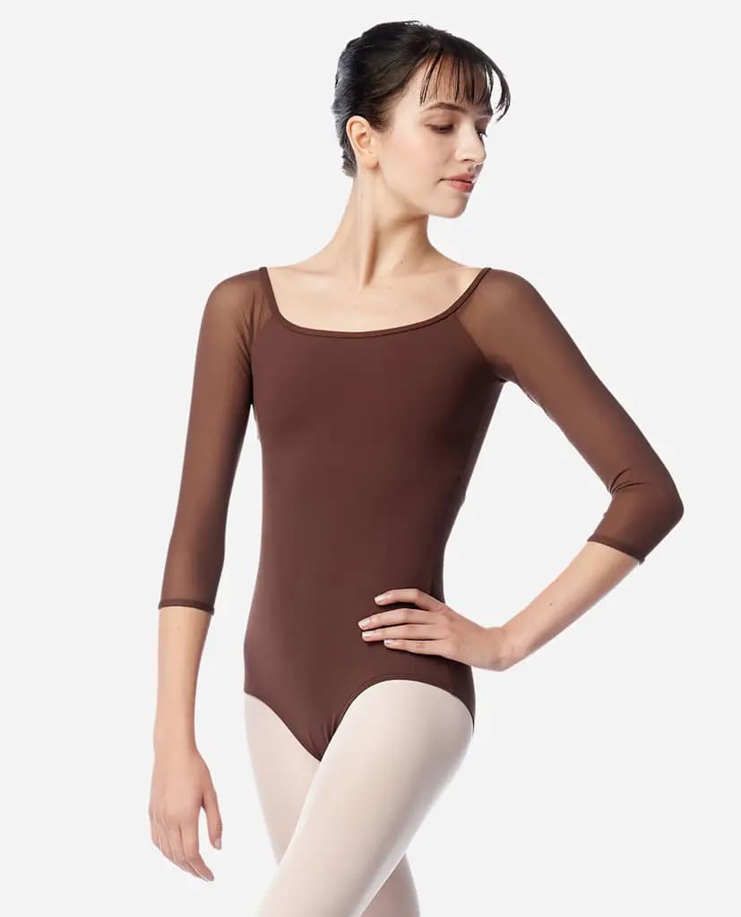 Womens 3/4 Raglan Sleeve Leotard Ayla