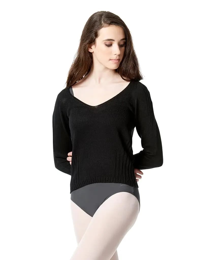 Knitted  Long Sleeve Warm Up Sweater