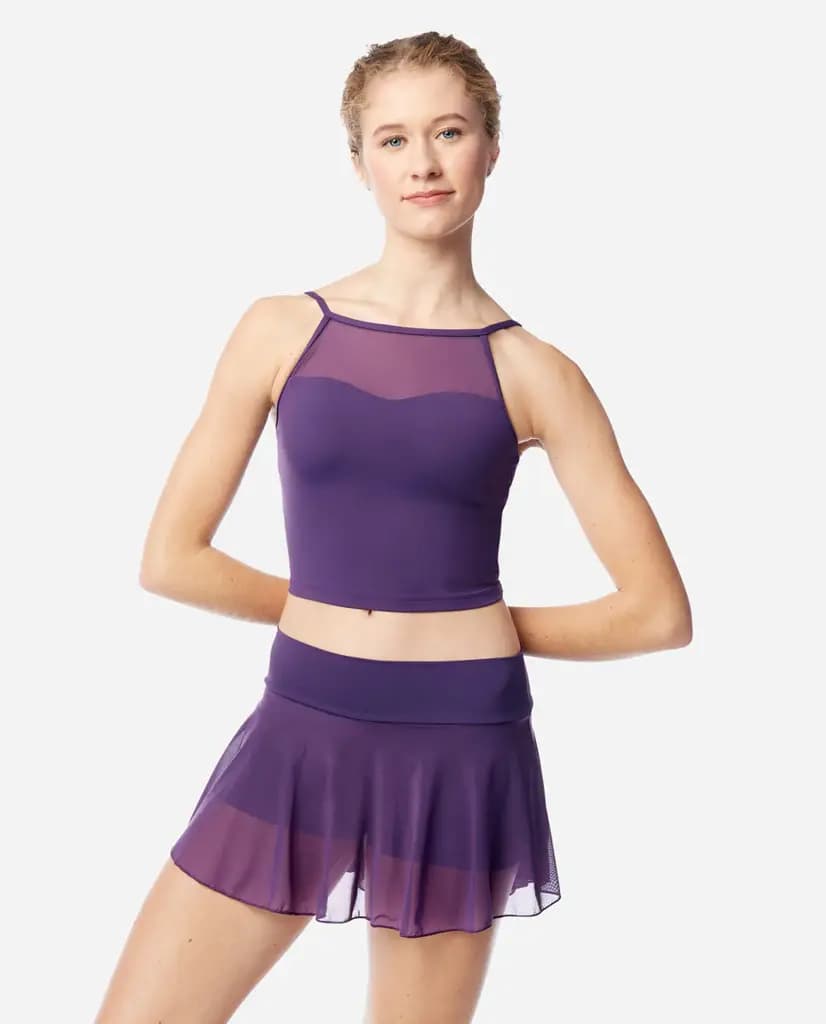 Womens High Neck Crop Top Josie