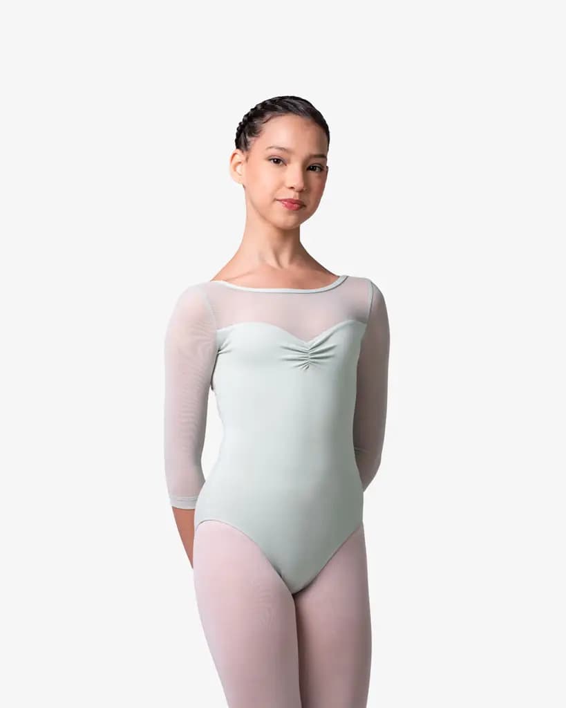 Girls 3/4 Sleeve Dance Leotard Natalia