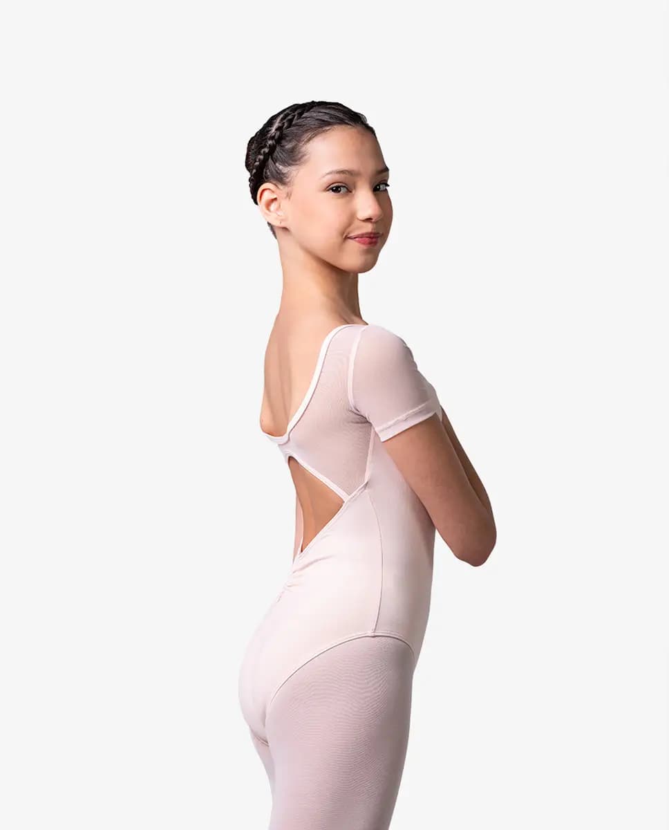 Girls Short Sleeve Dance Leotard Josie