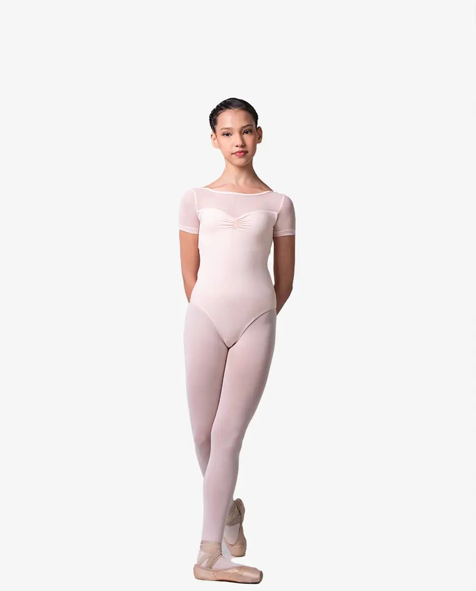 Girls Short Sleeve Dance Leotard Josie