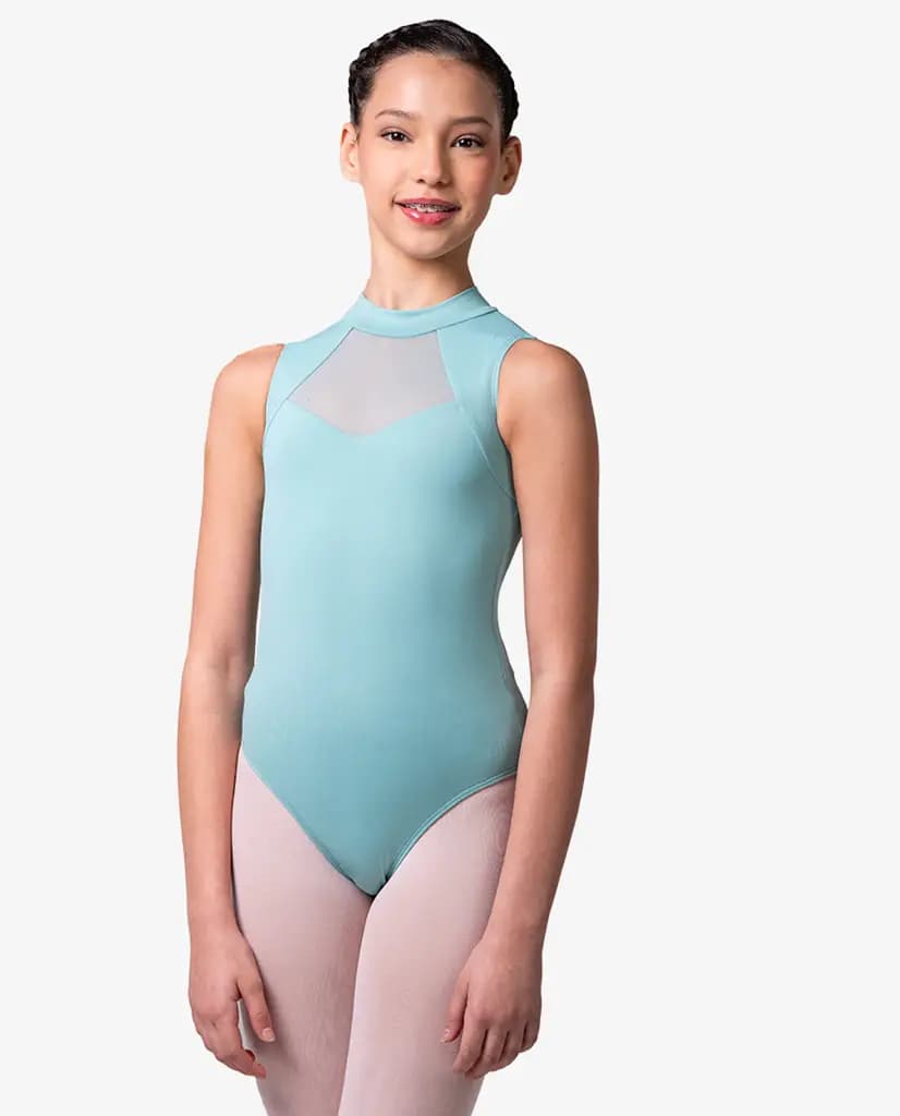 Girls Mock Neck Dance Leotard Aria