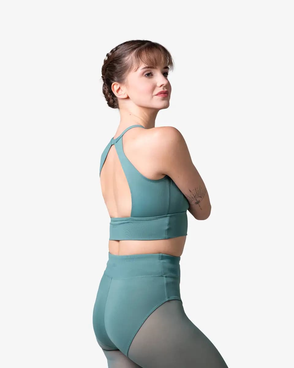 High Neck Crop Dnce Top Maria