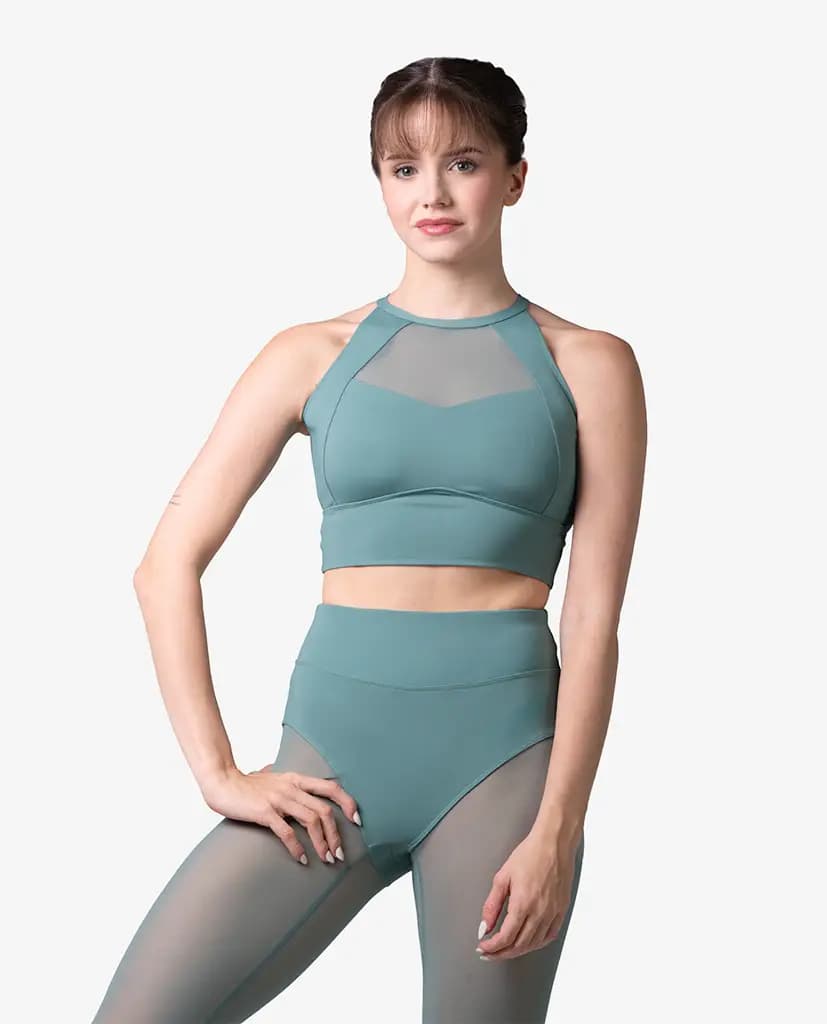 High Neck Crop Dnce Top Maria