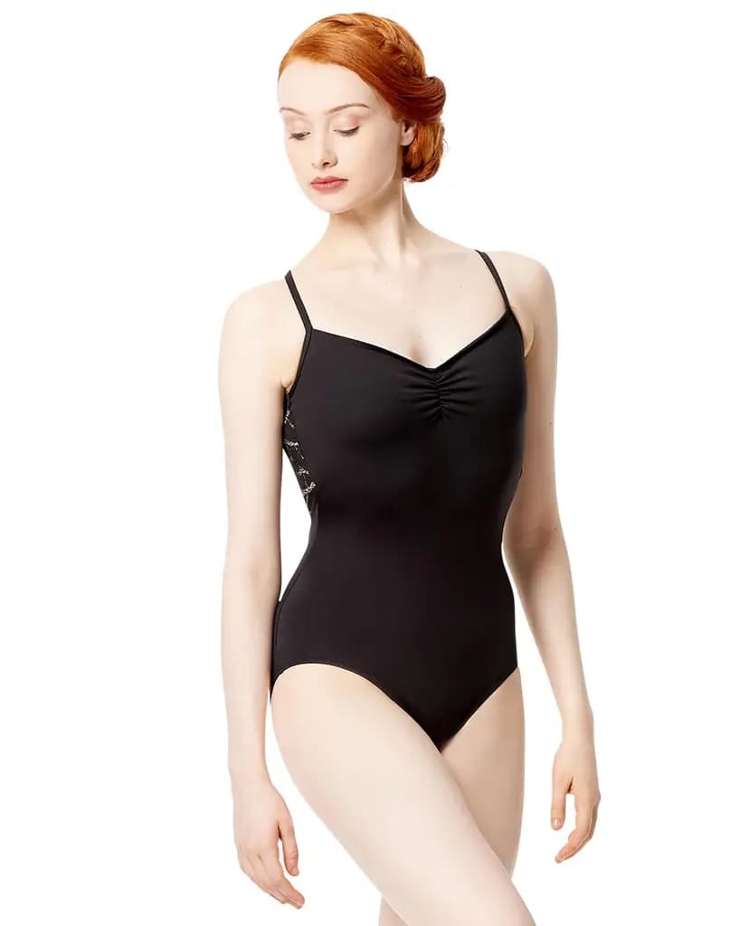 Women Geo Mesh Camisole Leotard Amanda