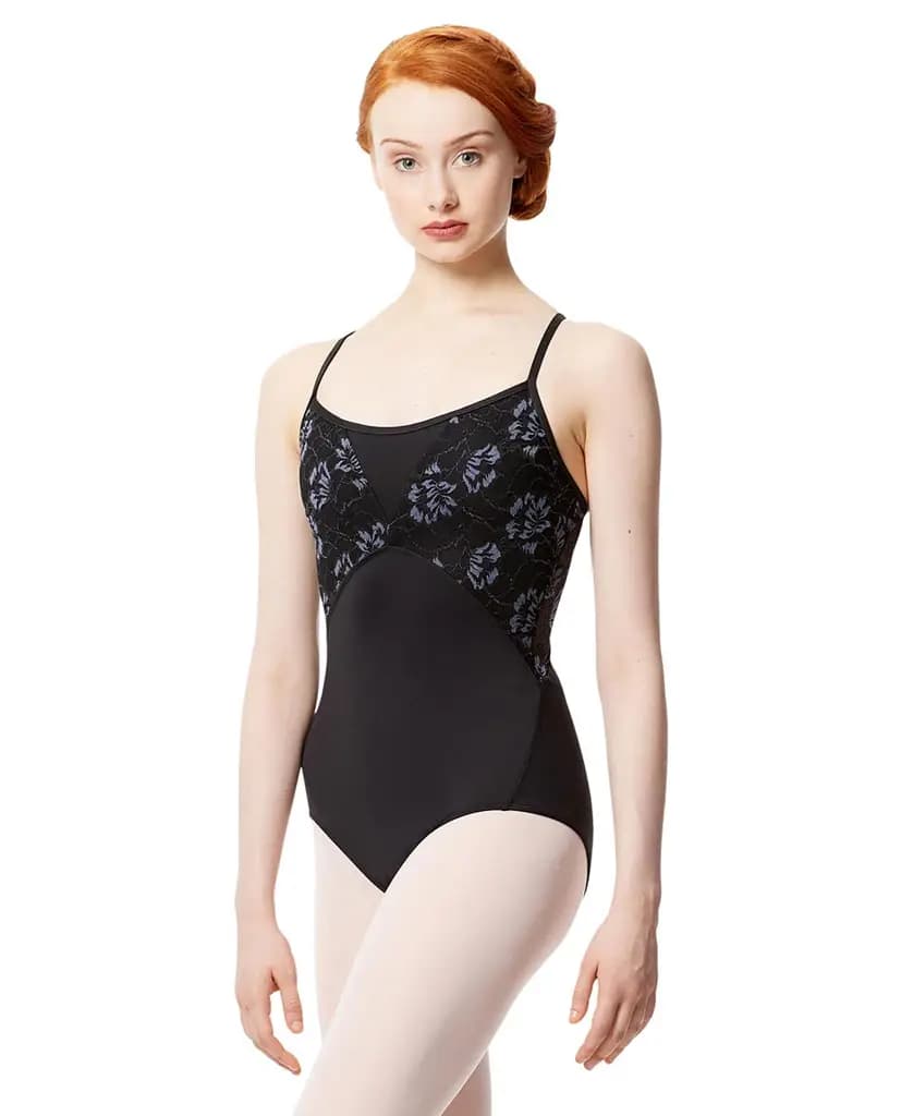 Women Colored Lace Camisole Leotard Dita