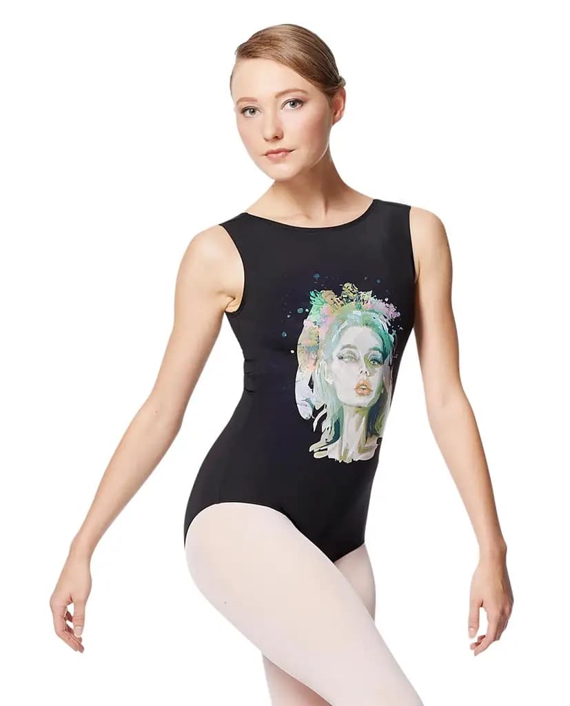 Boat Neck Printed Leotard For Women Karina